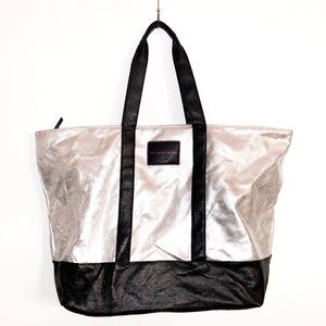 Victoria’s Secret Silver & Black Tote Bag